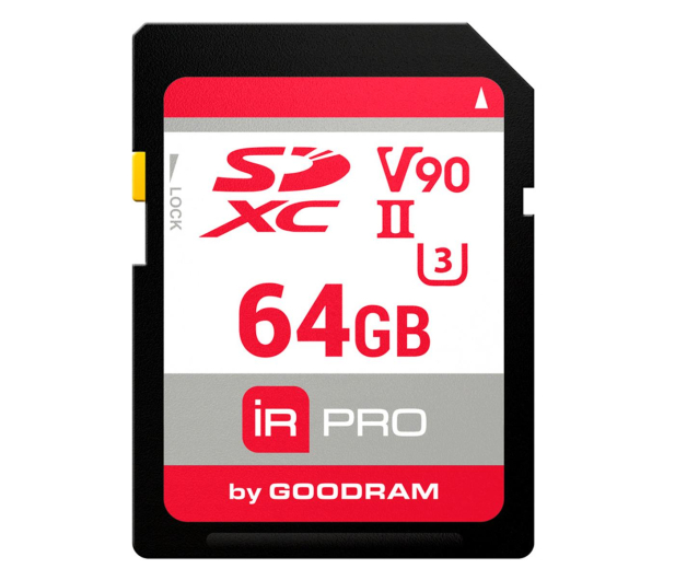 GOODRAM SD (Secure Digital) 64GB 280MB/s IRP-S9B0-0640R11 - 377408 - zdjęcie